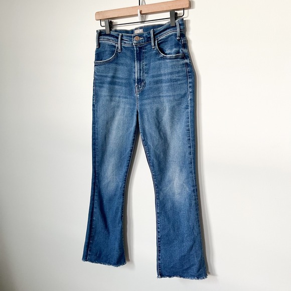 Mother Jeans Lil Hustler Ankle Fray Grasping At Straws Womens 28 - Picture 2 of 14